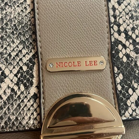 Nicole lee Tan and Black Satchel - Picture 2 of 7